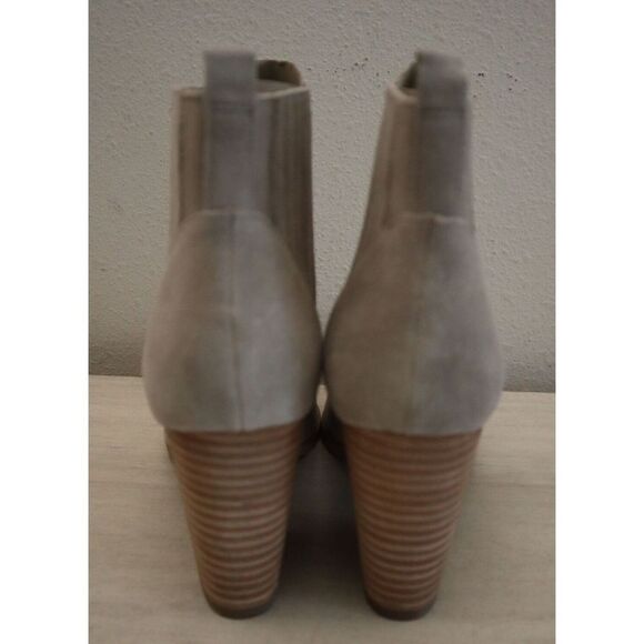 Marc Fisher Women's Sz 7M Beige Alva Pointed Toe Block Heel Ankle Booties $200 - Picture 5 of 9